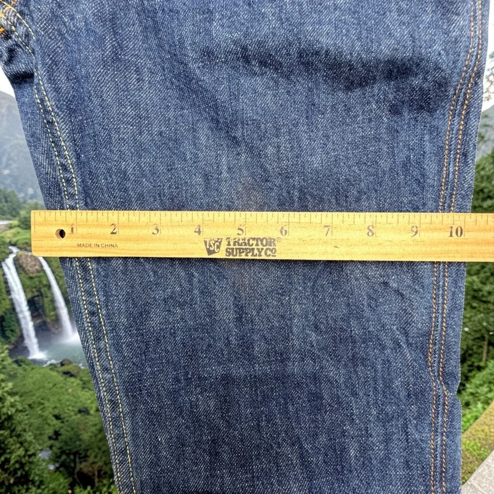 Levis 511 Jeans Mens 36x32 100% Cotton Dark Indigo Blue Red Tab Slim Fit Denim
